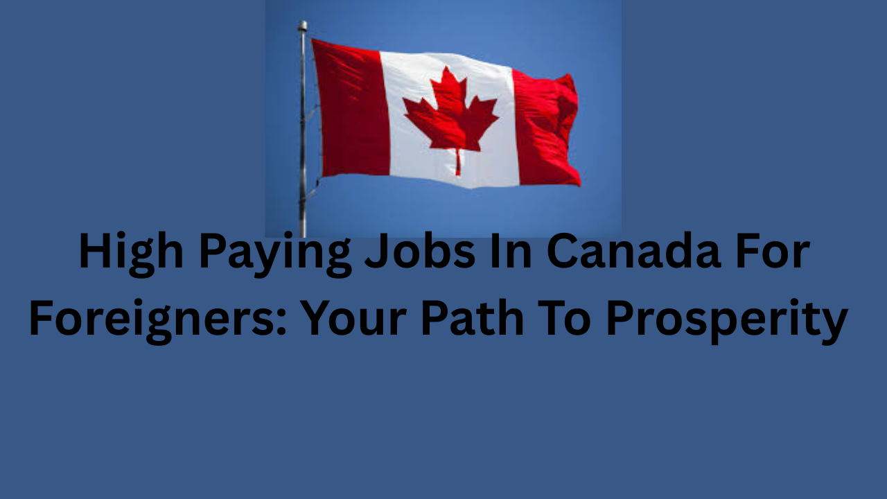 High Paying Jobs In Canada
